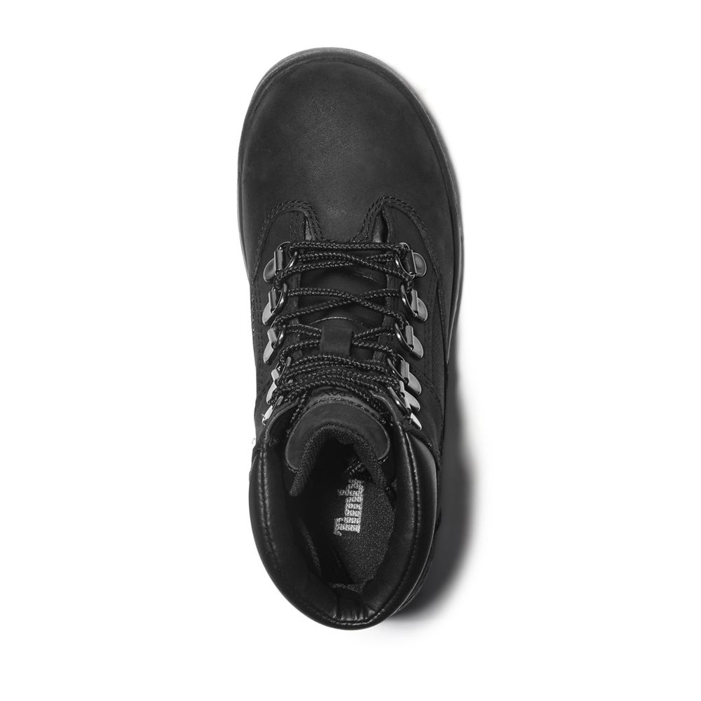 Botas Crianças - Timberland 6-Inch Junior Mixed-Media Field - XATSV7816 - Pretas